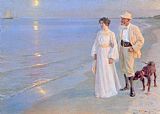 Peder Severin Kroyer Tarde de verano en Skagen painting